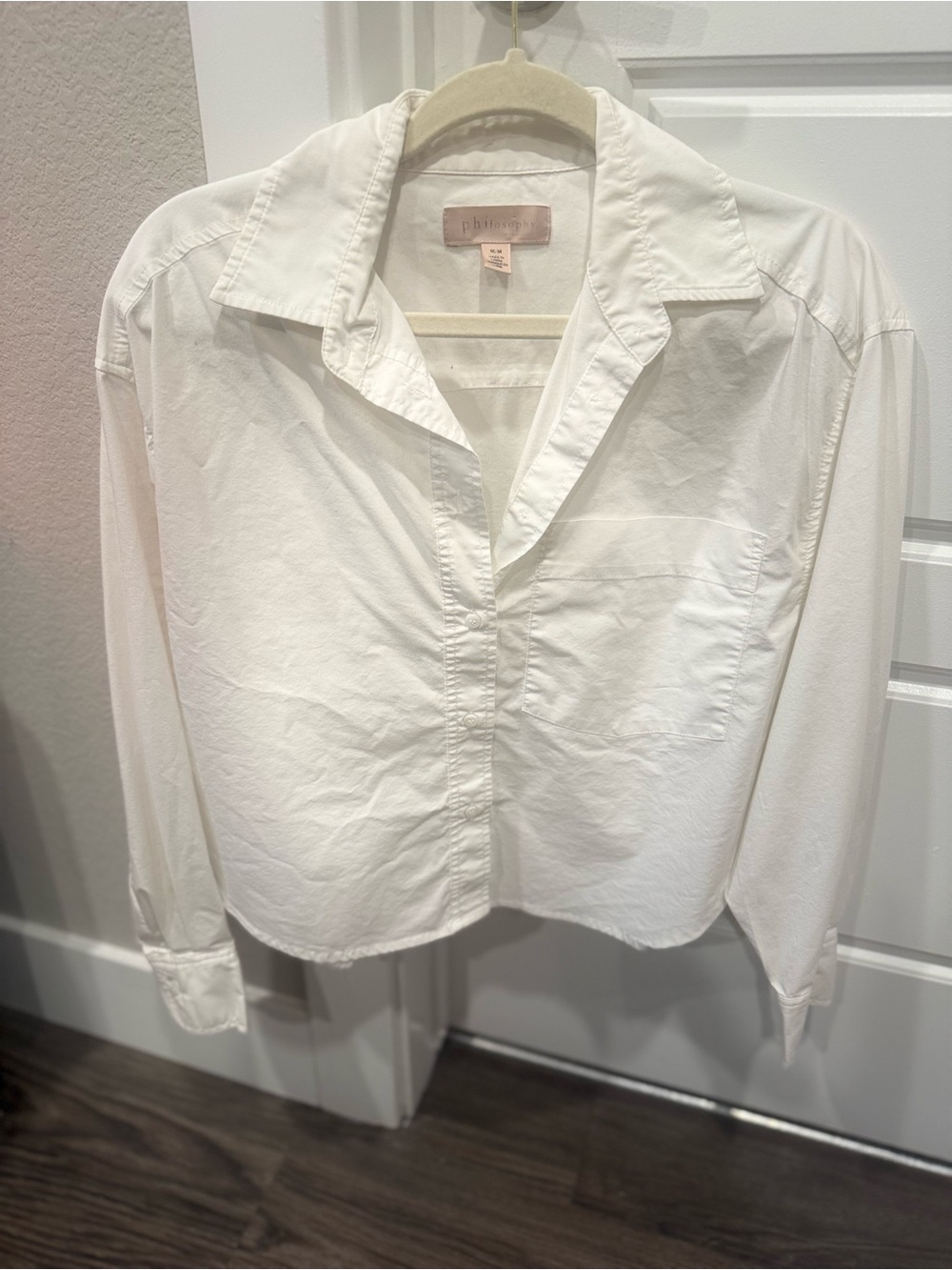 Philosophy Crisp White Button-Down Shirt